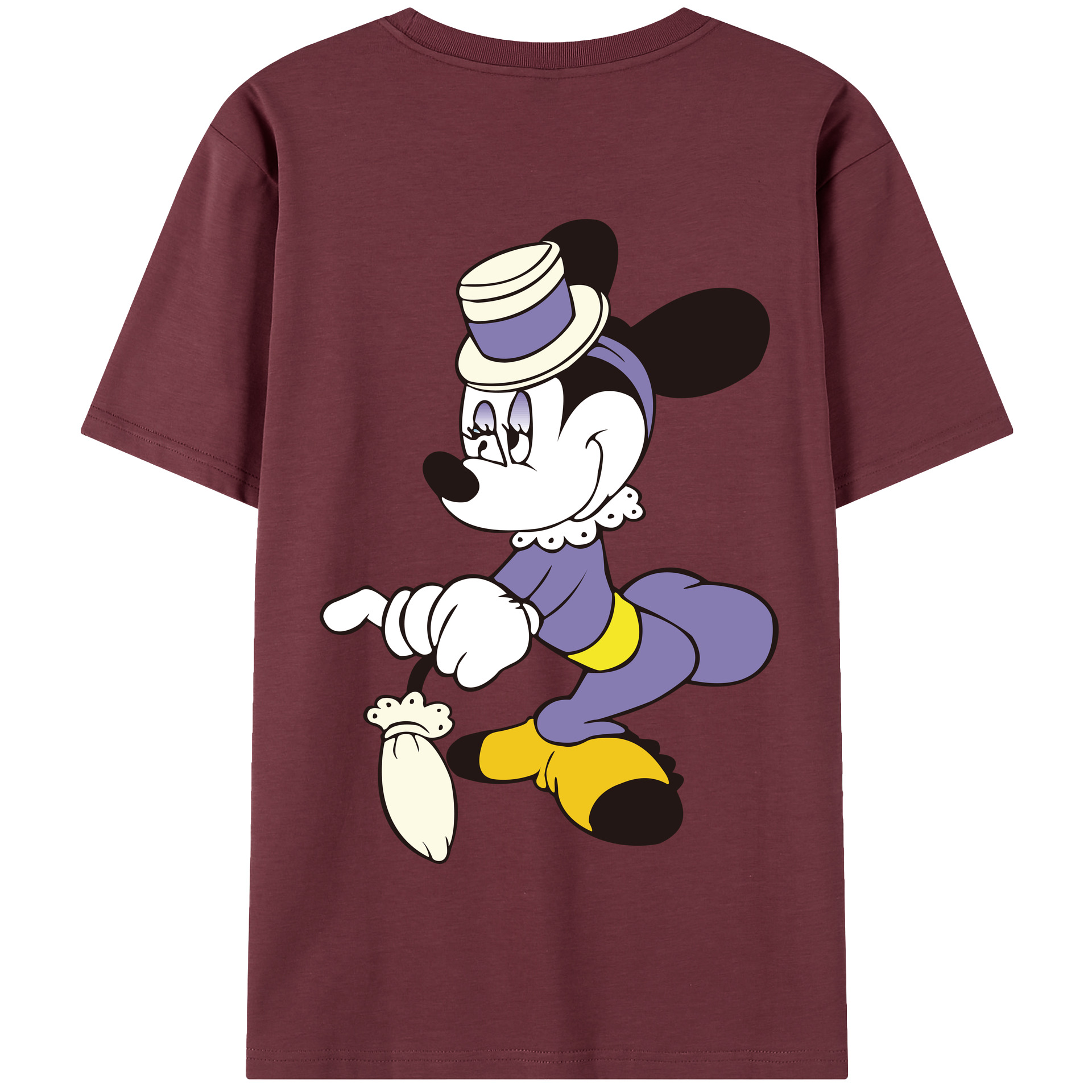 （画像用） ミッキーマウス Mickey Mouse 綿100％半袖Tシャツ（背面プリント）